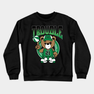 Teddy bear basketball tee Crewneck Sweatshirt